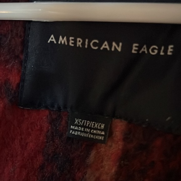 AEO plaid coat XS - Like New! - Picture 4 of 8